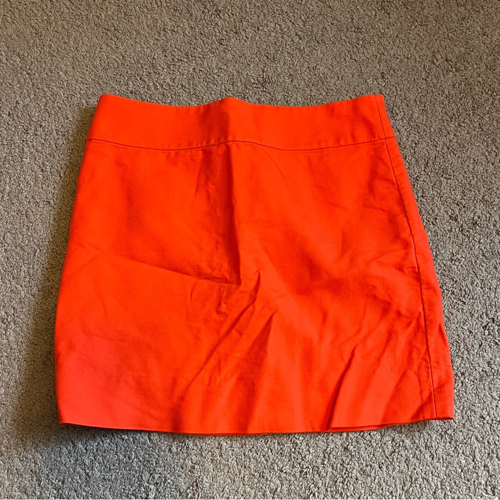 J. Crew Bright Orange Skirt